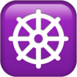 wheel of dharma emoji