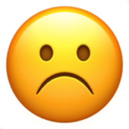 frowning face Emoji ☹️ (U+2639, U+FE0F)