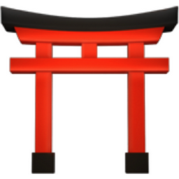 U&ItoMe☺︎です！ shinto shrine Emoji ⛩️ (U+26E9, U+FE0F)