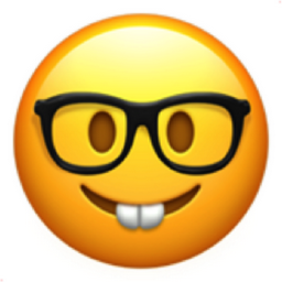 nerd face Emoji 🤓 (U+1F913)