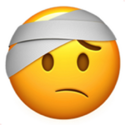face with head-bandage emoji