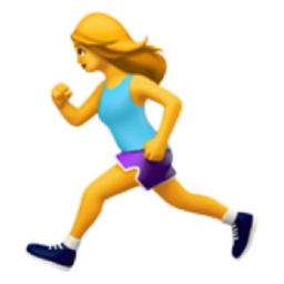 woman running emoji