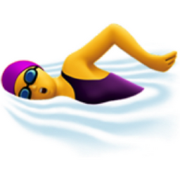 woman swimming emoji