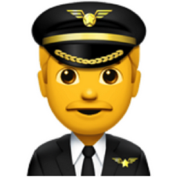 man pilot emoji