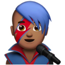 man singer: medium skin tone emoji