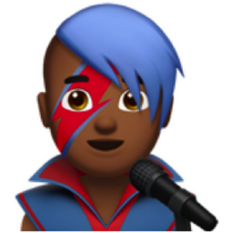man singer: medium-dark skin tone emoji