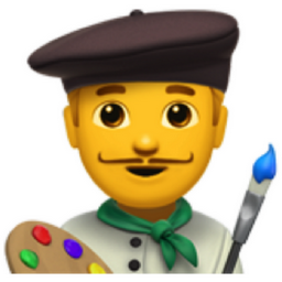 man artist emoji