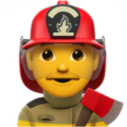 man firefighter emoji
