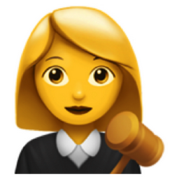 woman judge emoji