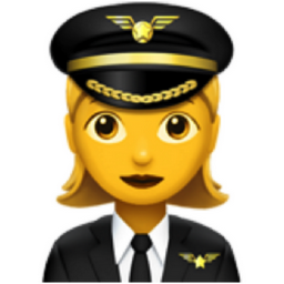 woman pilot emoji