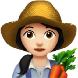 woman farmer: light skin tone emoji