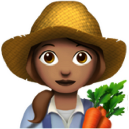 woman farmer: medium skin tone emoji