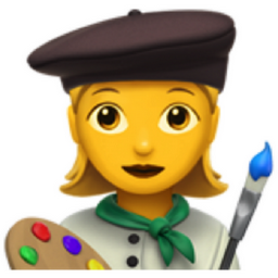 woman artist emoji