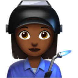 woman factory worker: medium-dark skin tone emoji