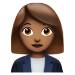 woman office worker: medium skin tone emoji