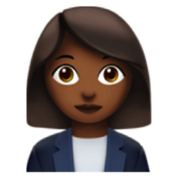 woman office worker: medium-dark skin tone emoji