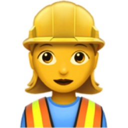 woman construction worker emoji