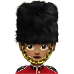 woman guard: medium skin tone emoji