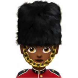 woman guard: medium-dark skin tone emoji