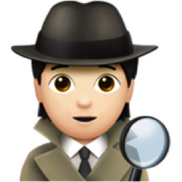 detective: light skin tone emoji