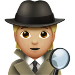 detective: medium-light skin tone emoji