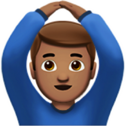 man gesturing OK: medium skin tone emoji