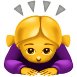 woman bowing emoji