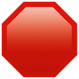 stop sign emoji