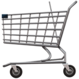 shopping cart emoji
