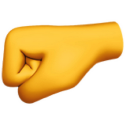 left-facing fist emoji