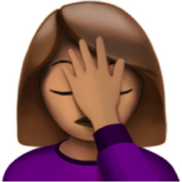 woman facepalming: medium skin tone emoji