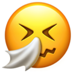 sneezing face emoji