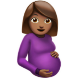 pregnant woman: medium skin tone emoji
