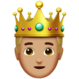prince: medium-light skin tone emoji