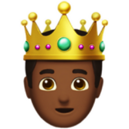 prince: medium-dark skin tone emoji