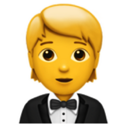 person in tuxedo emoji