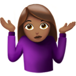 woman shrugging: medium skin tone emoji
