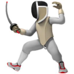 person fencing emoji