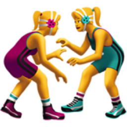 women wrestling emoji