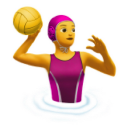 woman playing water polo emoji