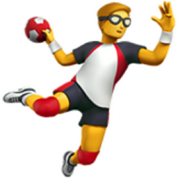 man playing handball emoji