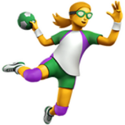 woman playing handball emoji