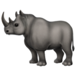 rhinoceros emoji
