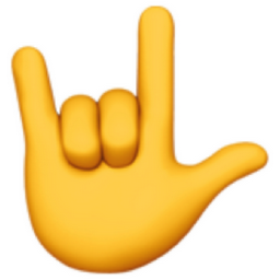 love-you gesture Emoji (U+1F91F)