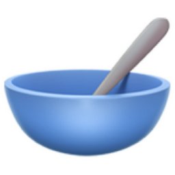 bowl with spoon emoji