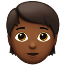 person: medium-dark skin tone emoji