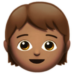 child: medium skin tone emoji