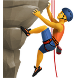 man climbing emoji