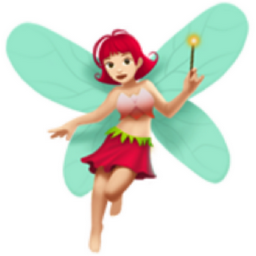 woman fairy: light skin tone emoji