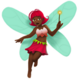 woman fairy: medium-dark skin tone emoji